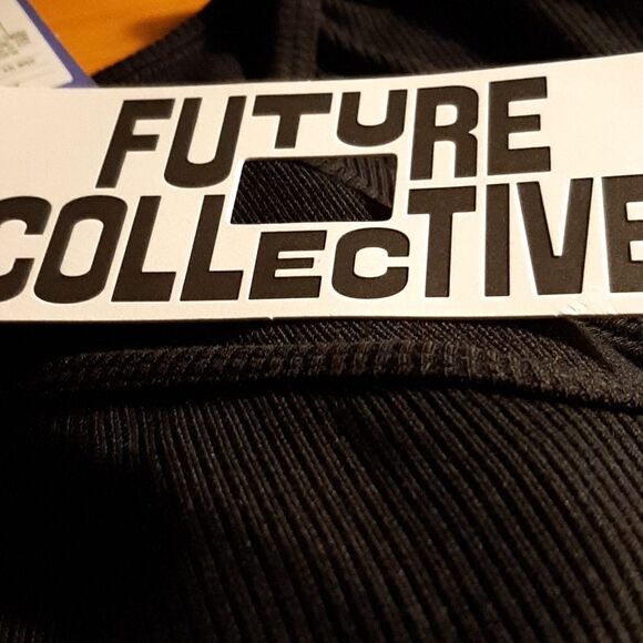 NWT Future Collective Women's Ribbed Cut Out Neck Bodysuit Size XXS - Picture 5 of 8